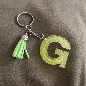 Handmade Letter "G" Keychain